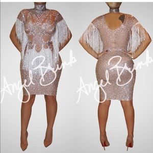 Heavily stoned Angel Brinks dress